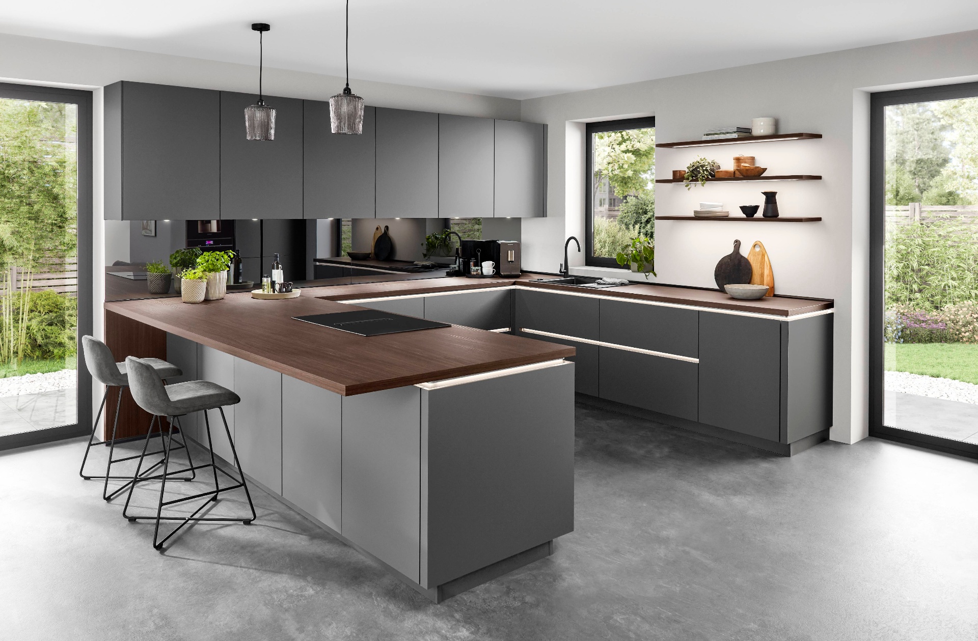 Senso 491 Grafiet U keuken