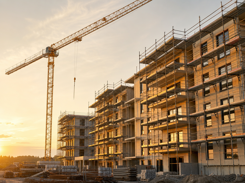 Nieuwbouwproject met keukenlevering in planning